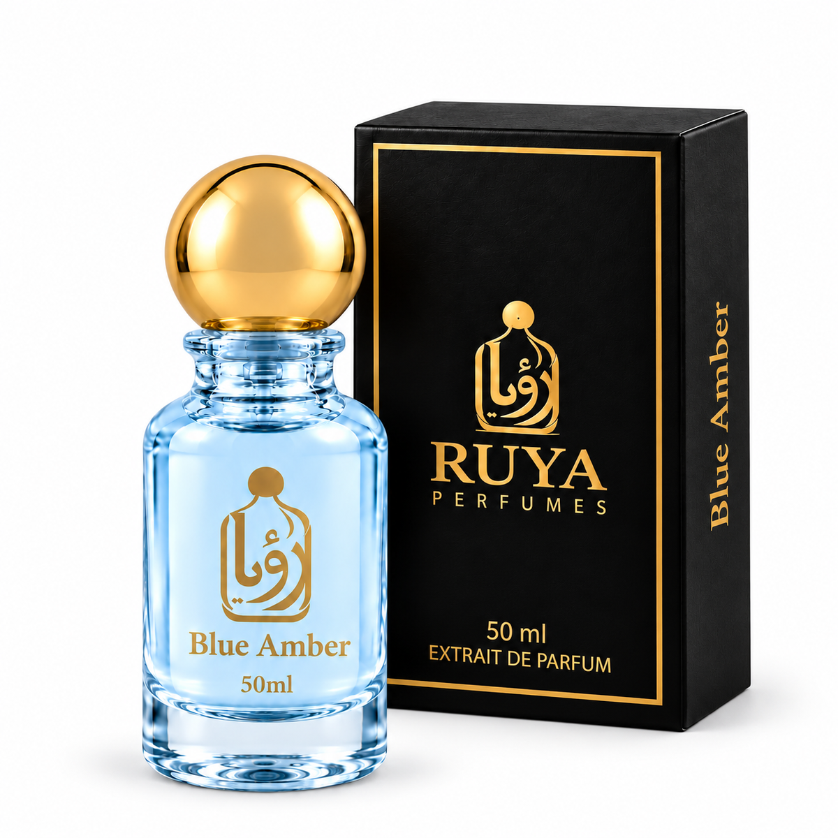 Blue Amber perfume bottle