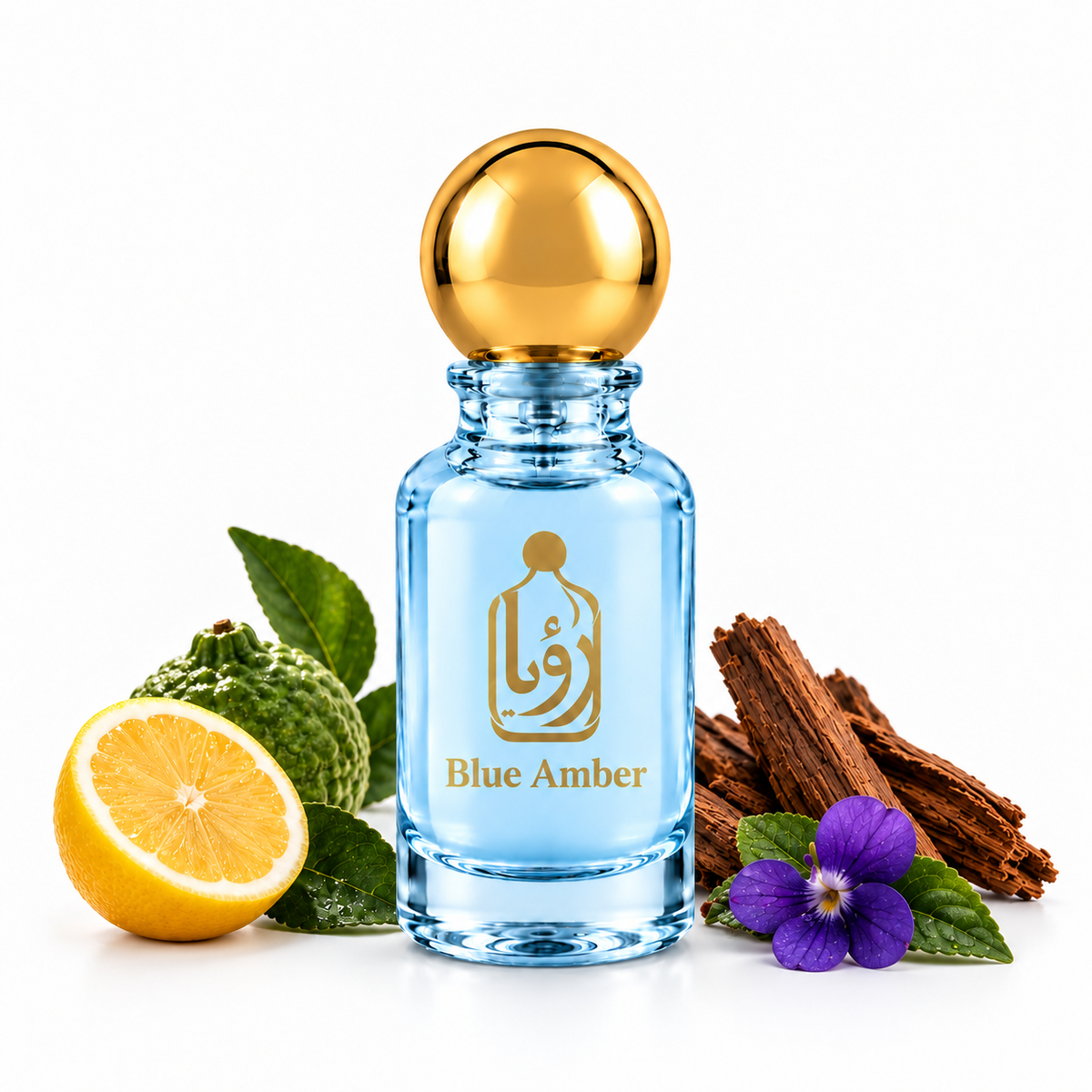Blue Amber perfume bottle