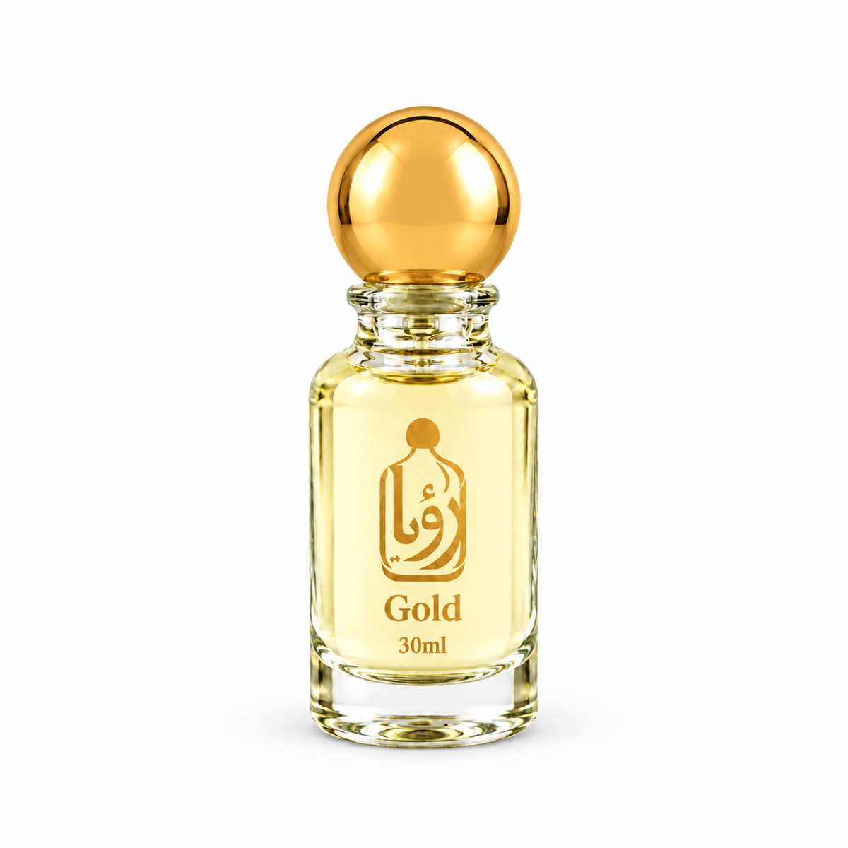 Gold perfume bottle