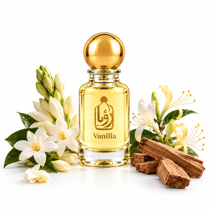 Vanilla perfume bottle